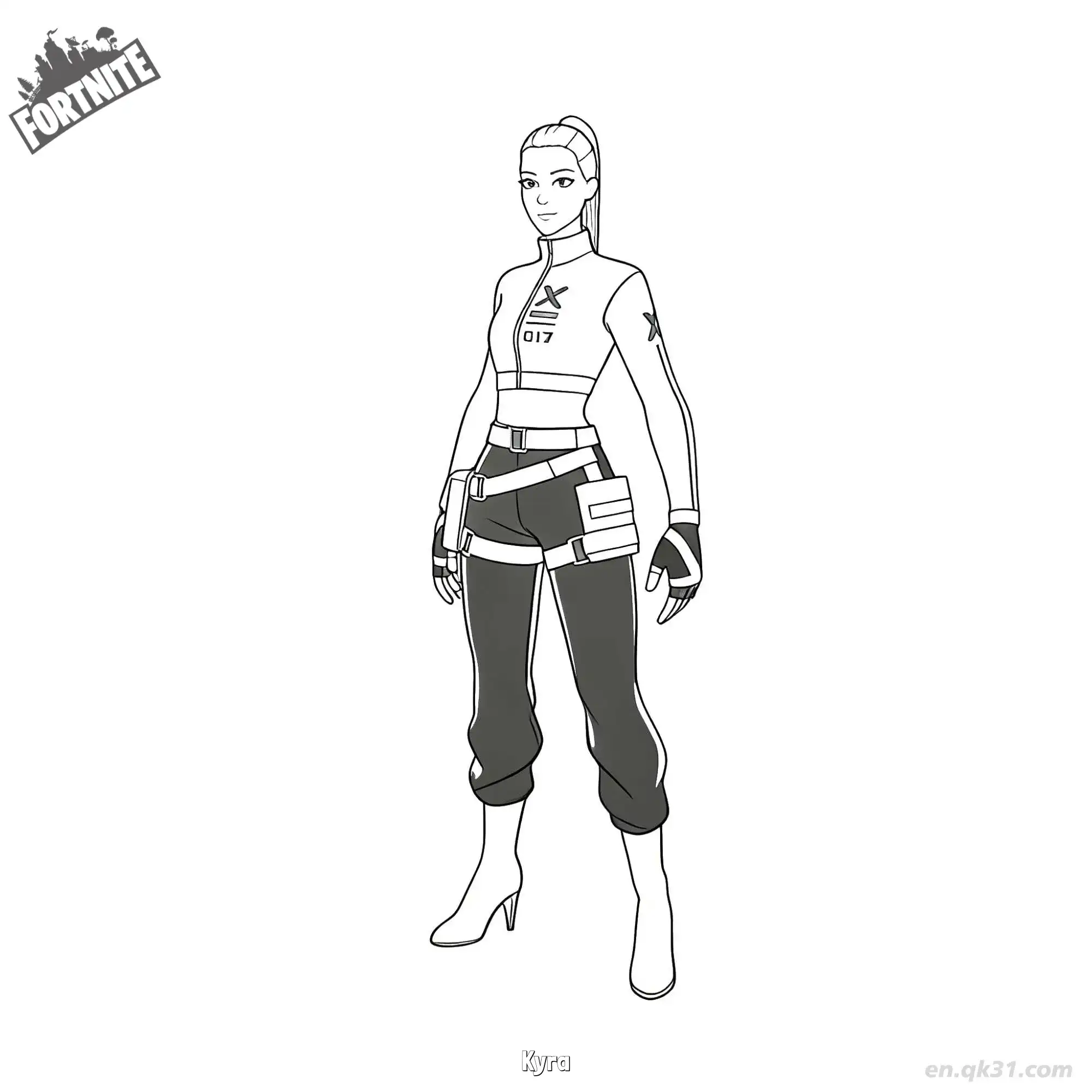 免费 基拉 02简笔画 素描 涂鸦 - 免费可打印堡垒之夜 下载PDF 简笔画涂色页